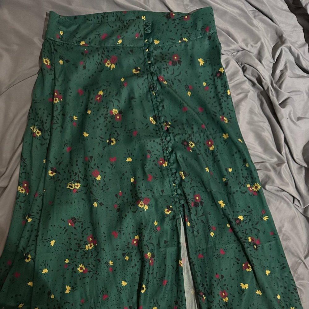 Free People Button Down Sammy Skirt